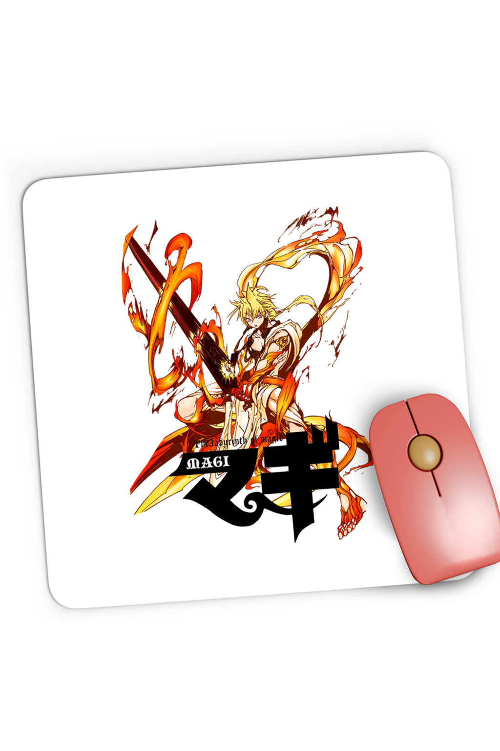Mousepad Gaming Magi The Labyrinth of Magic Alibaba Fire Sword, 21x19 cm