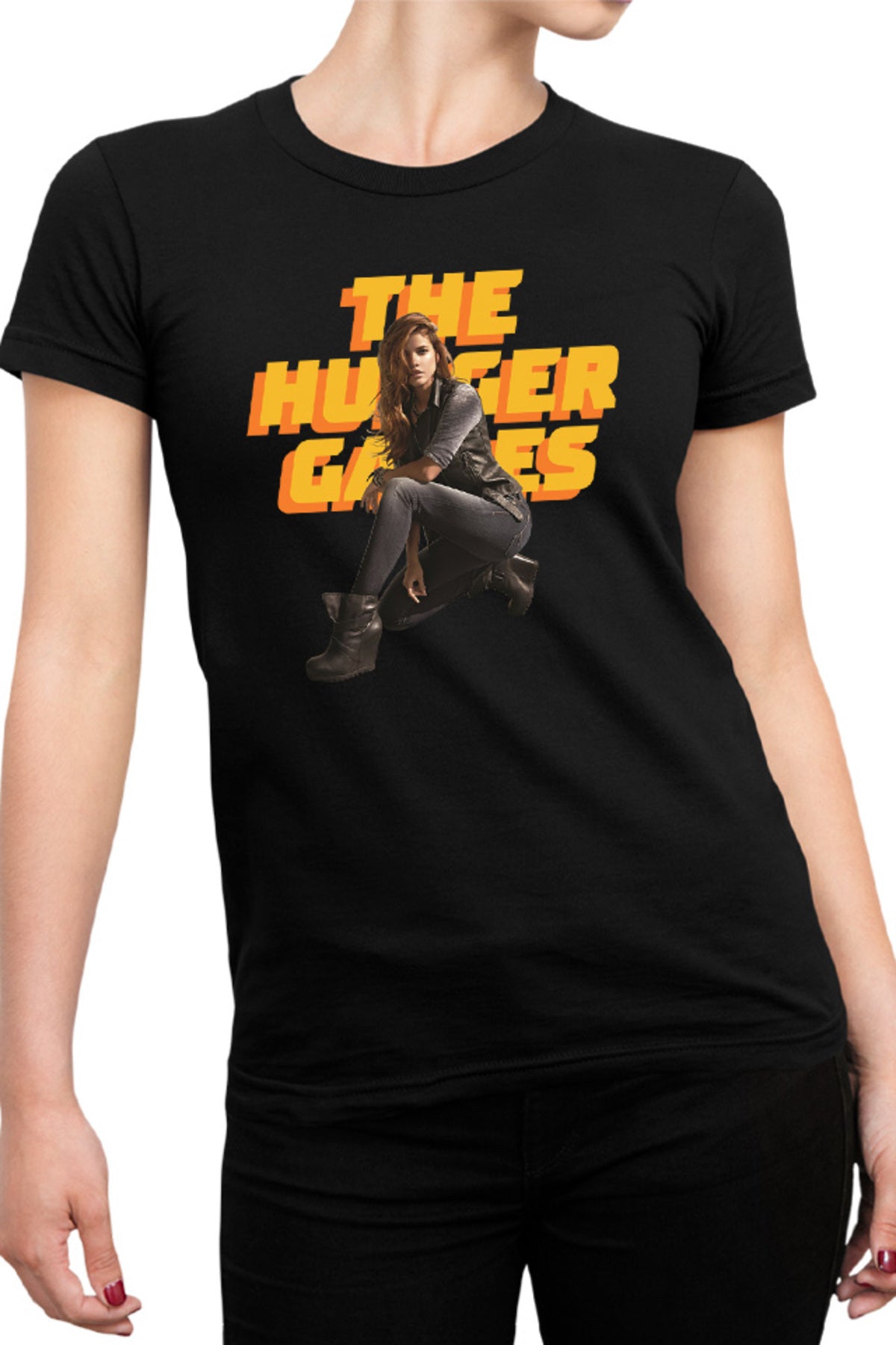 Tricou dama The Hunger Games Video Game Dystopian Adventure