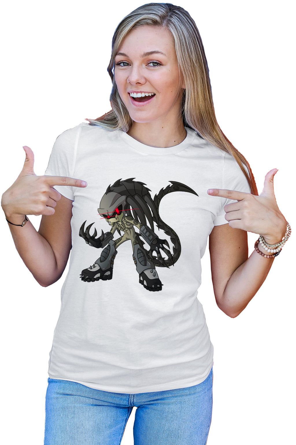 Tricou dama Predator Alien Baby Predalien Ridley Scott