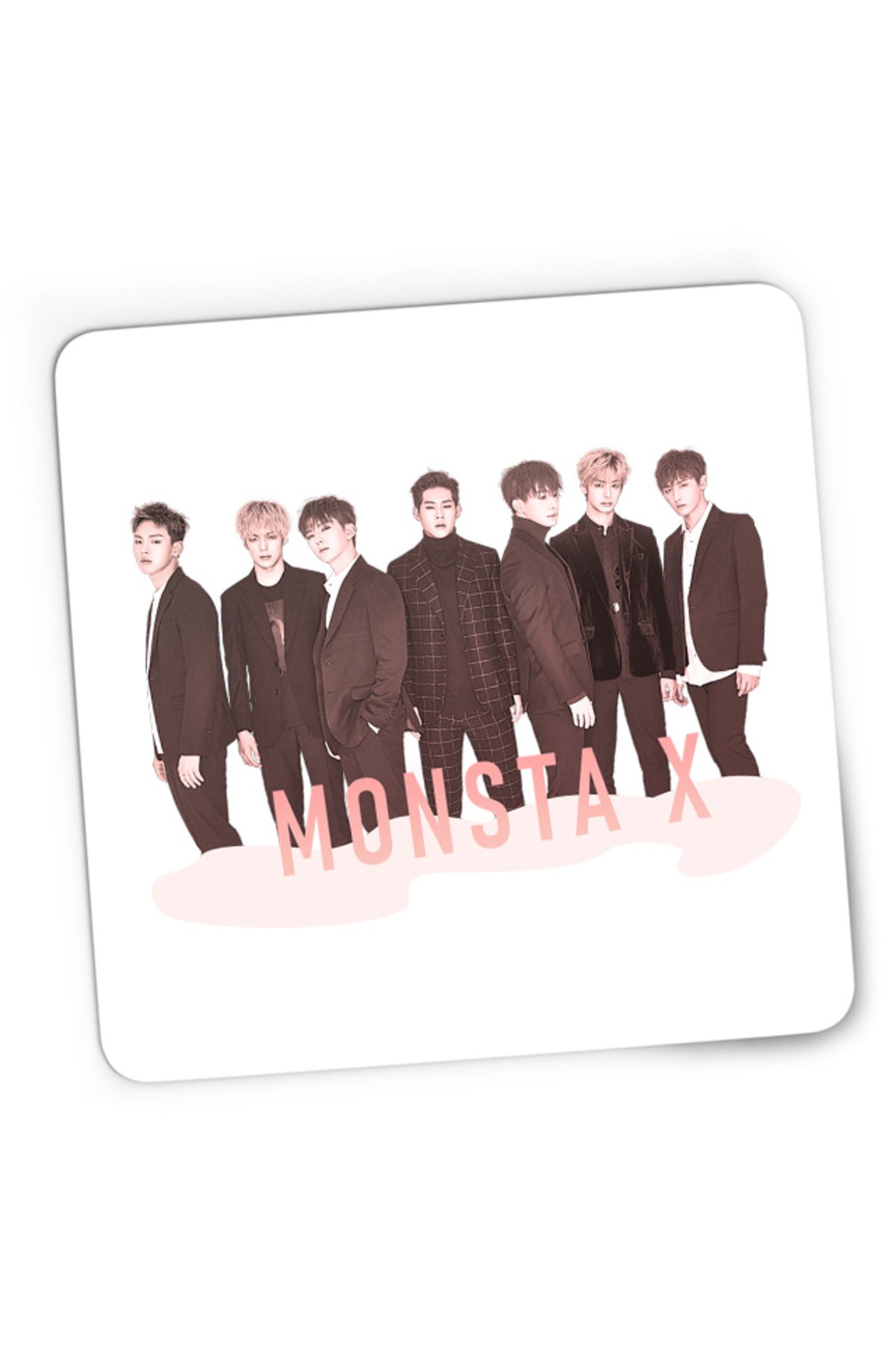 Mousepad Gaming Monsta X Group Korean Artist MTV Dance Performance, 21x19 cm