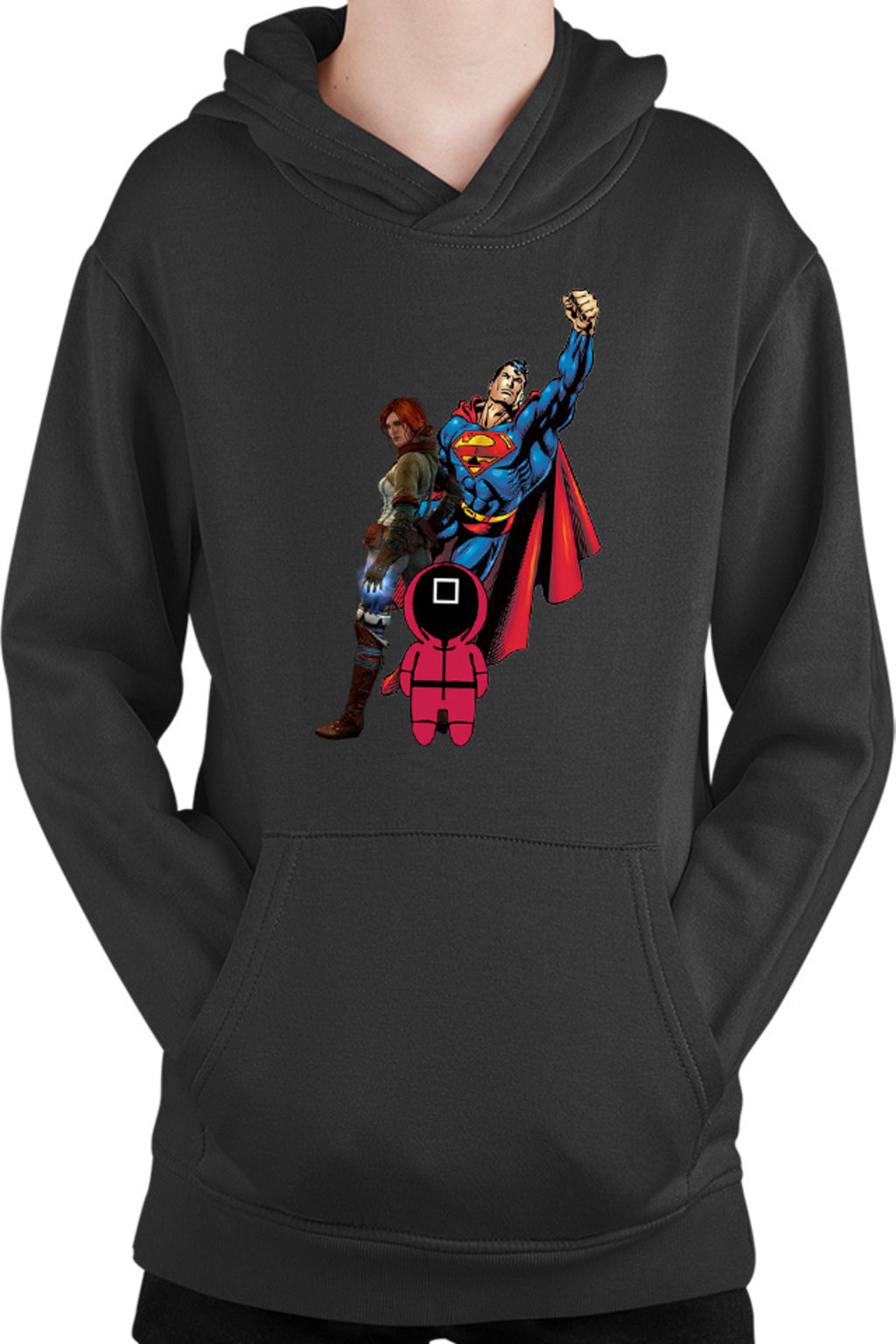 Hanorac copii Squid Game Superman Witcher Triss Superpowers