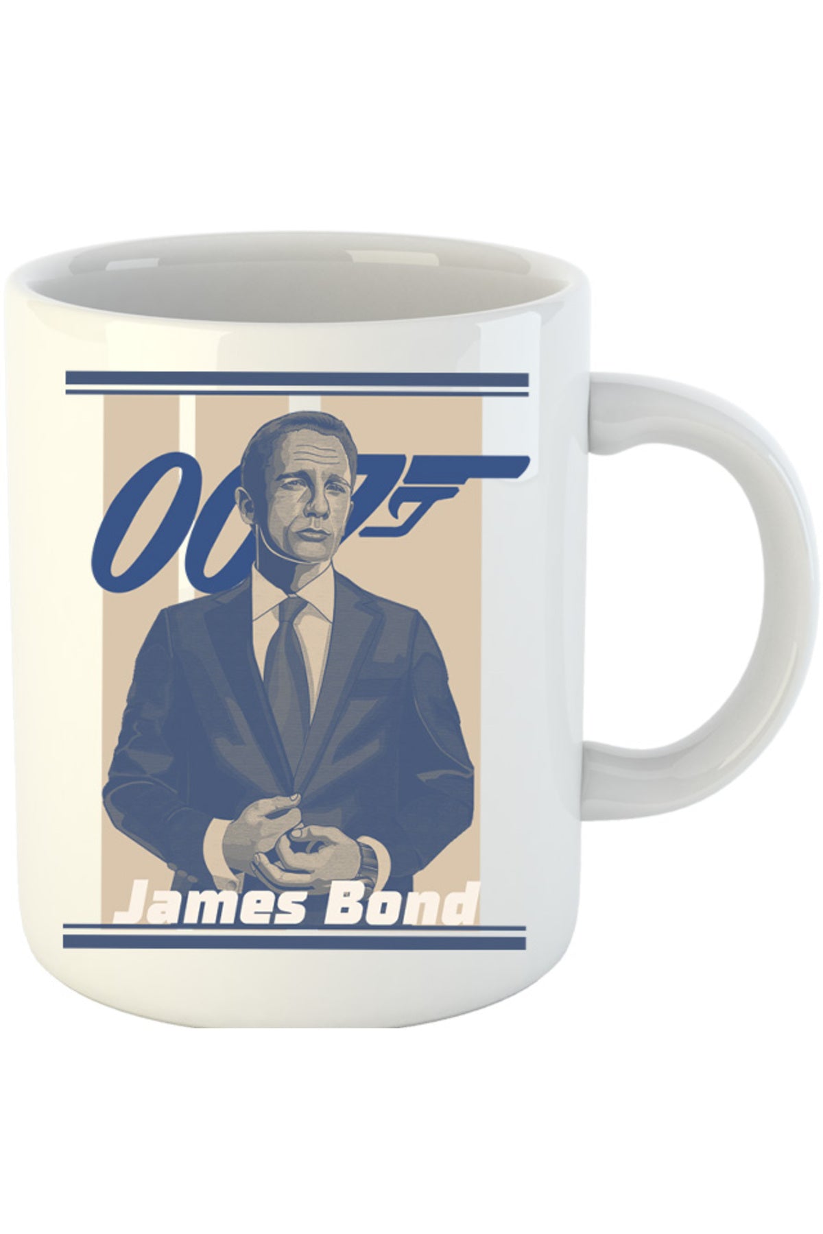 Cana James Bond Sean Connery No Time to Die Illustration, alba, 330 ml