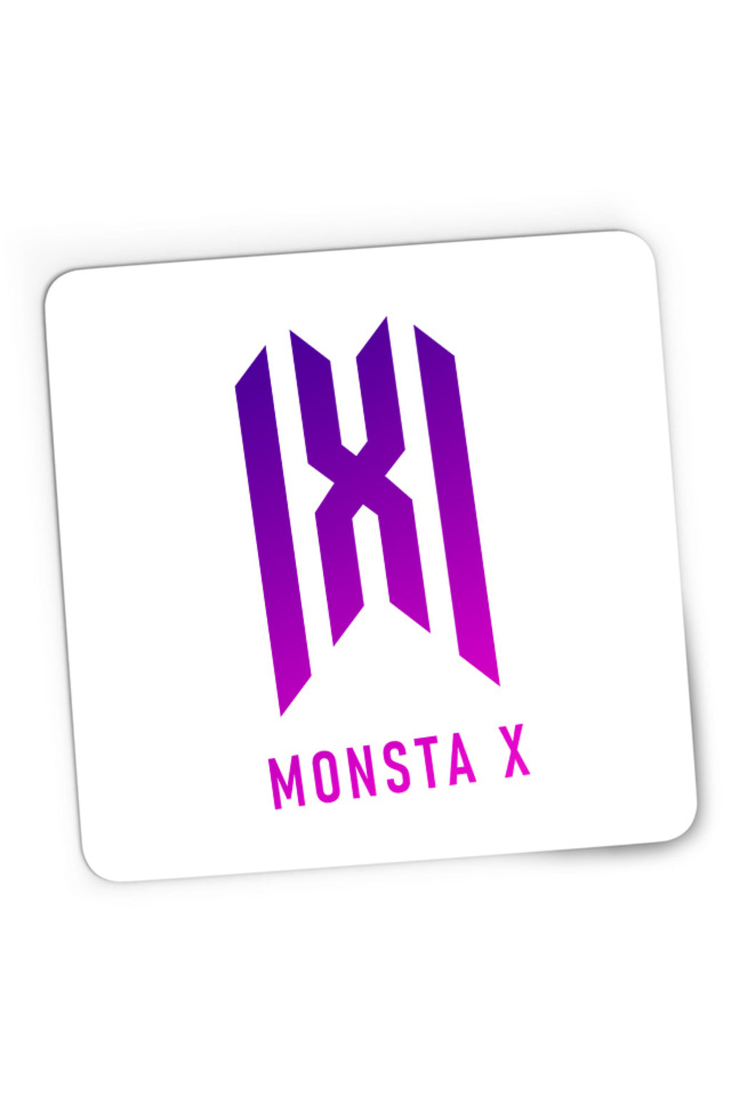 Mousepad Gaming Monsta X Logo Merch K-Pop Album New Come Back, 21x19 cm