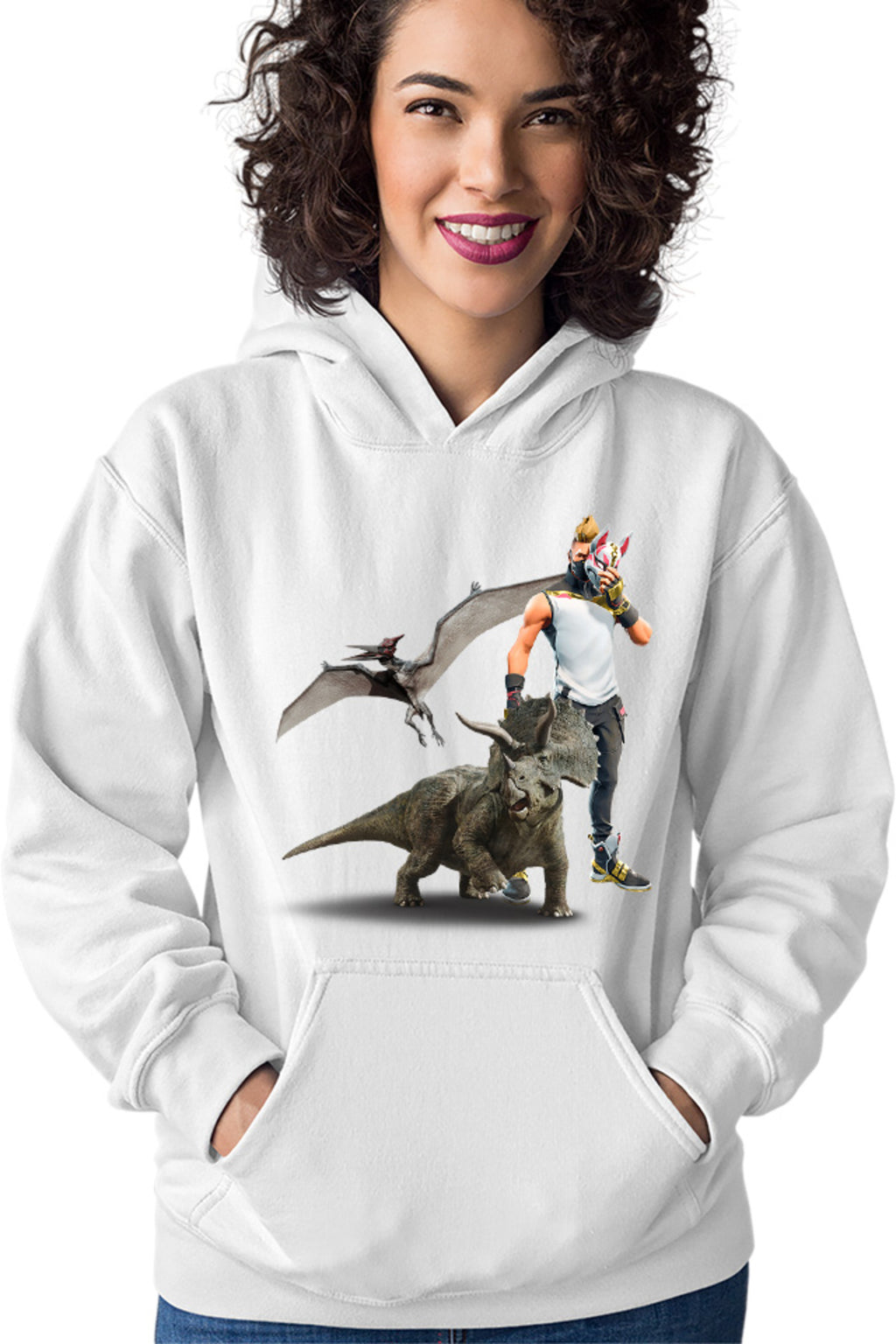 Hanorac dama Jurassic Park Pteranodon Velociraptor Fortnite
