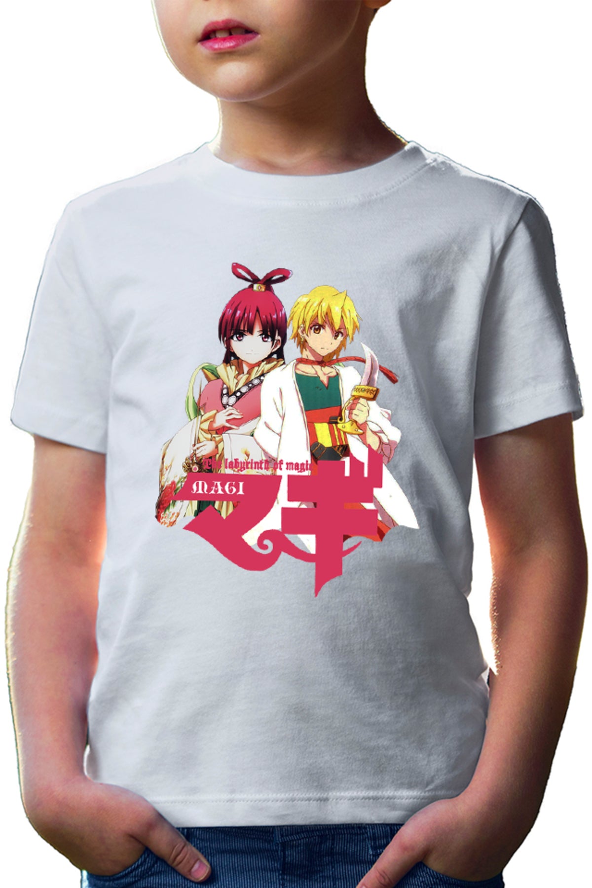 Tricou copii Magi The Labyrinth of Magic Kougyoku Queen Alibaba Protect