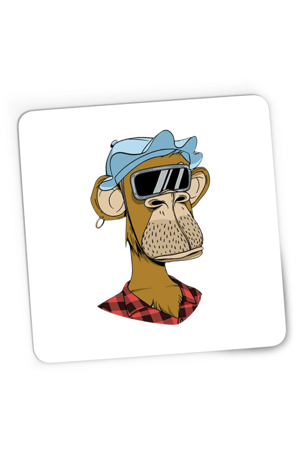 Mousepad Gaming NFT Monkey Pyramid Thief Crypto Coin, 21x19 cm