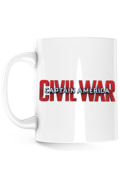 Cana Captain America Logo Civil Avengers Nice Beautiful Bold, alba, 330 ml
