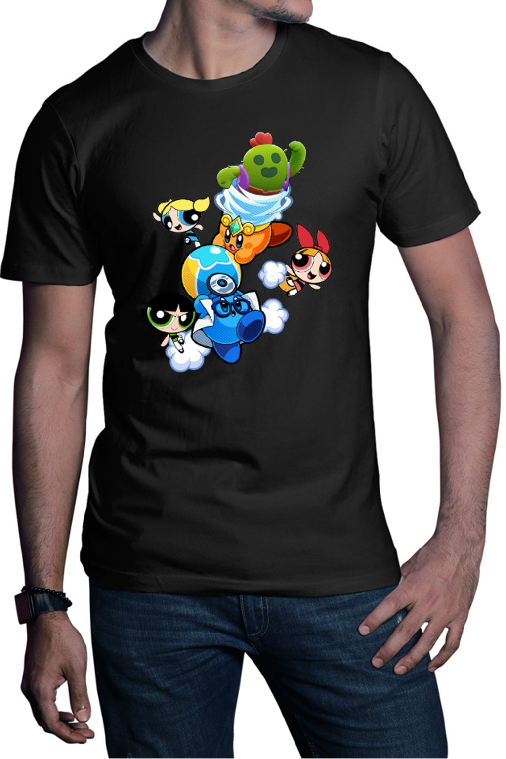Tricou barbati Brawl Stars Happy Tank Powerpuff Girls Pokemon Weather