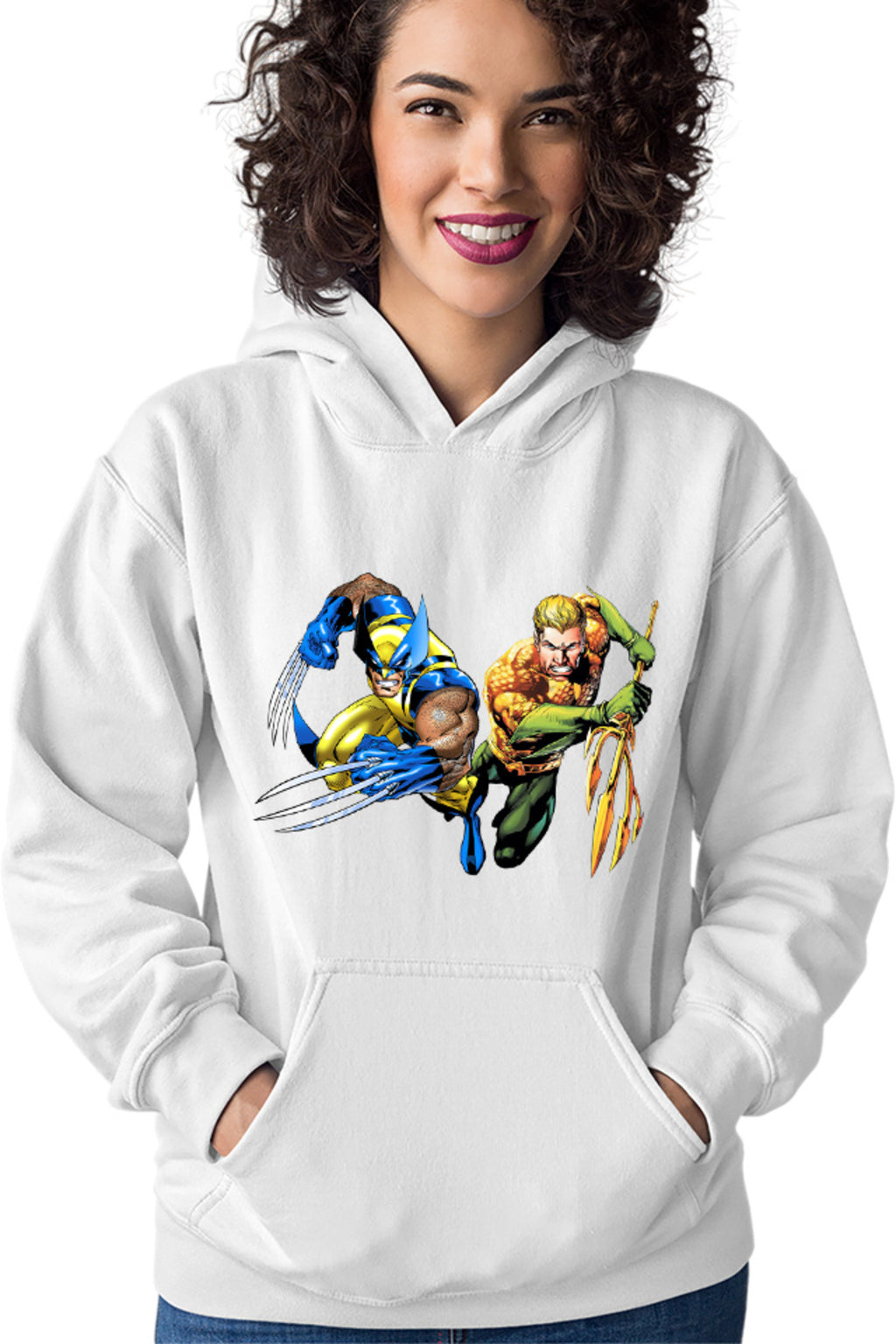 Hanorac dama Aquaman Wolverine Superhero Super Powers Wolf Cartoons DC