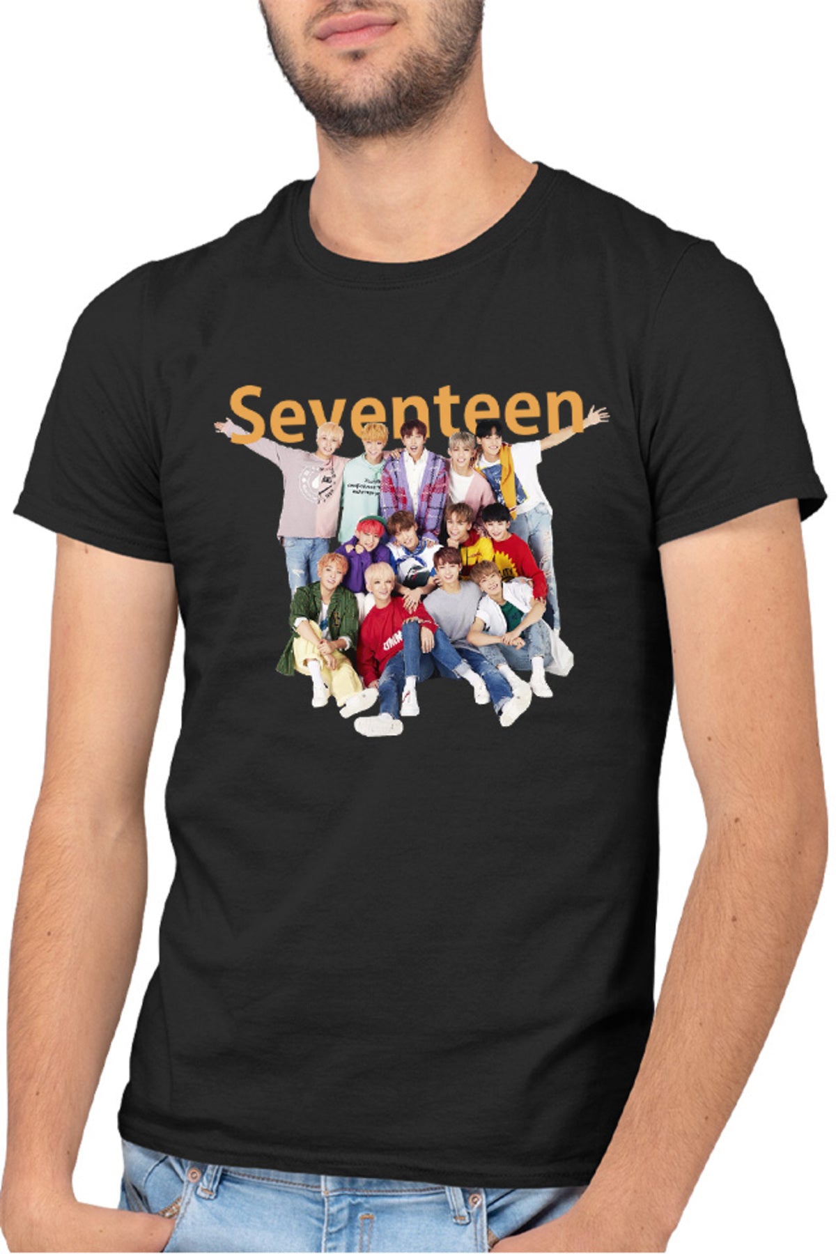 Tricou barbati Seventeen Group Members Fan Page Boys K-Pop