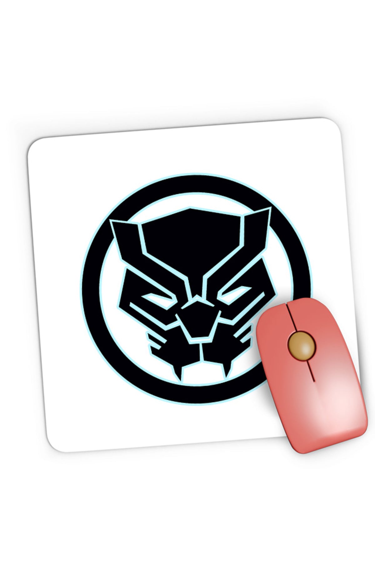 Mousepad Gaming Black Panther Tribe Superpowers Cool Silent, 21x19 cm