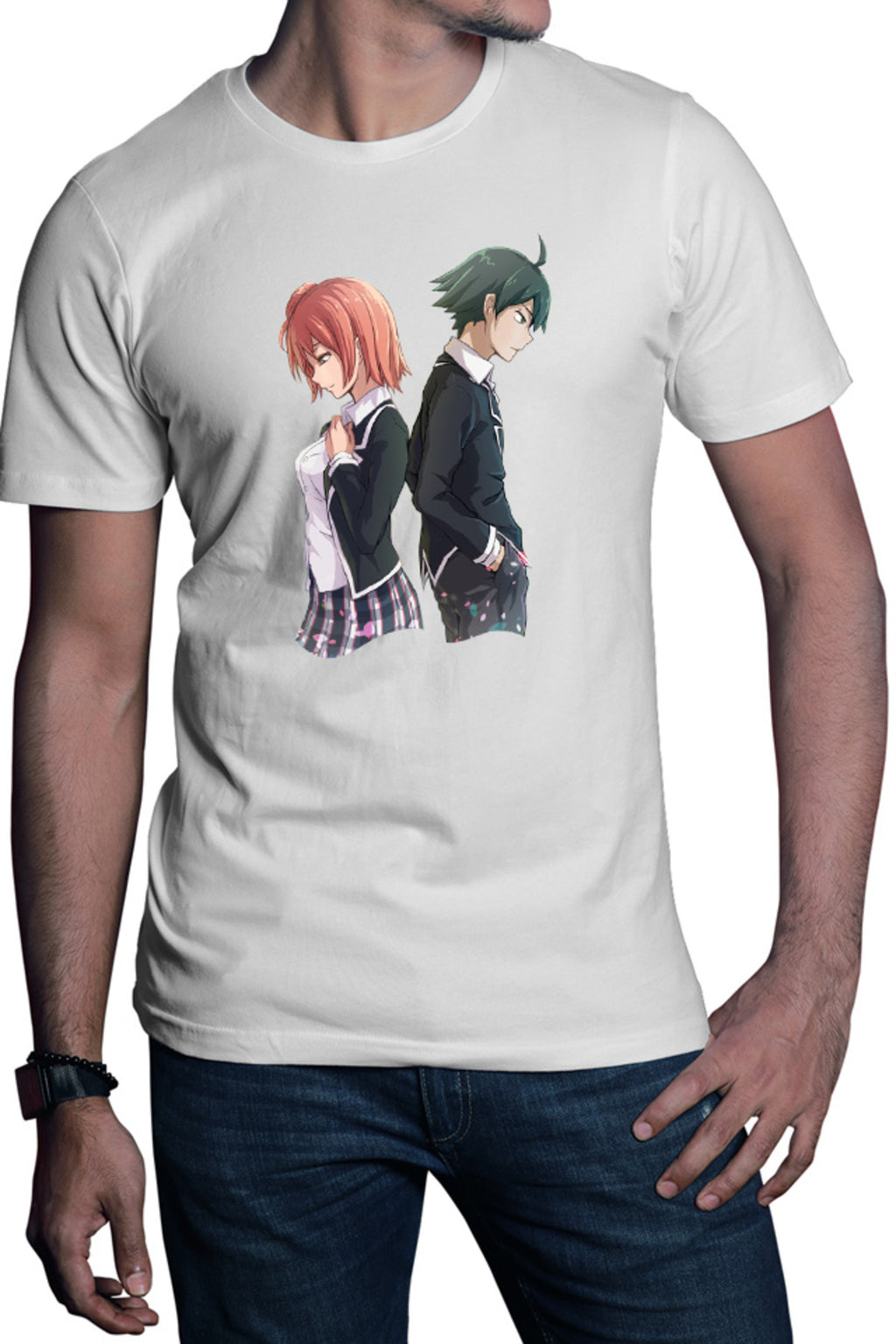 Tricou barbati OreGairu Hikigaya Yuigahama Yui Schoolmates Friends
