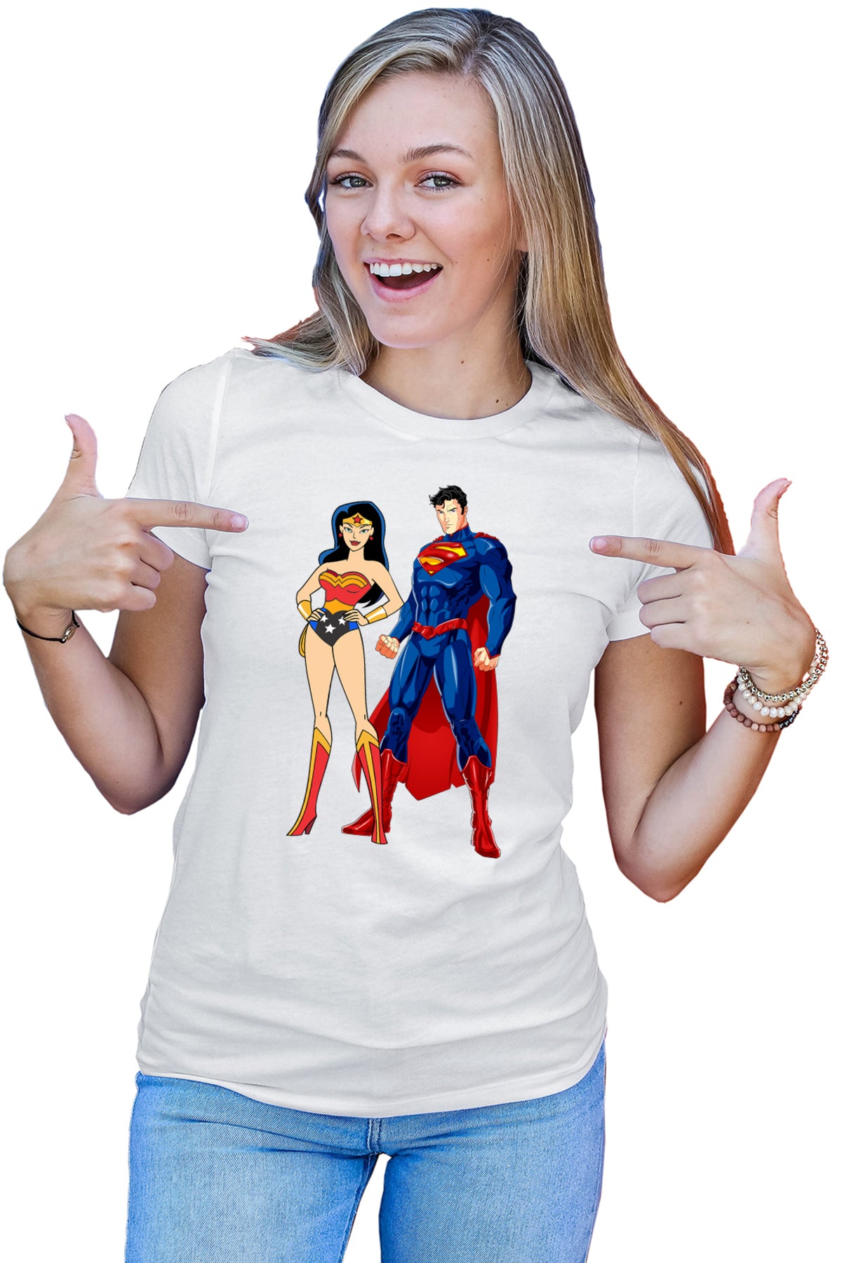 Tricou dama Superman Wonder Woman Superwoman Girl Power