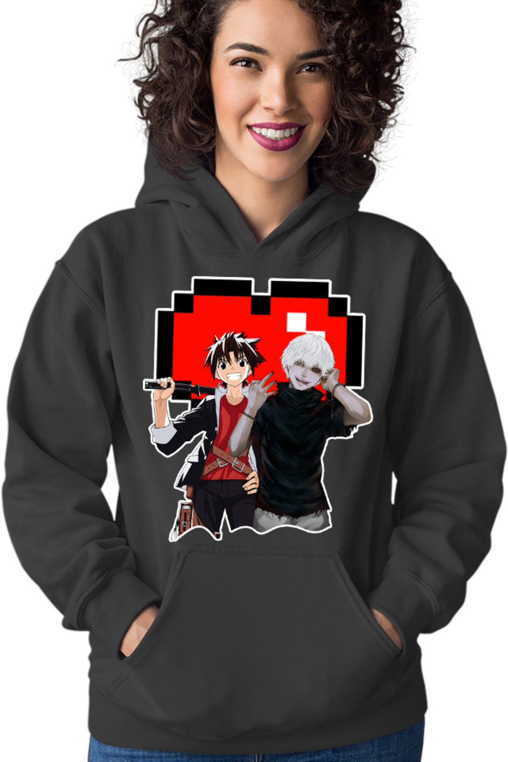 Hanorac dama UQ Holder Touta Kaneki Tokyo Ghoul Vampire Minecraft
