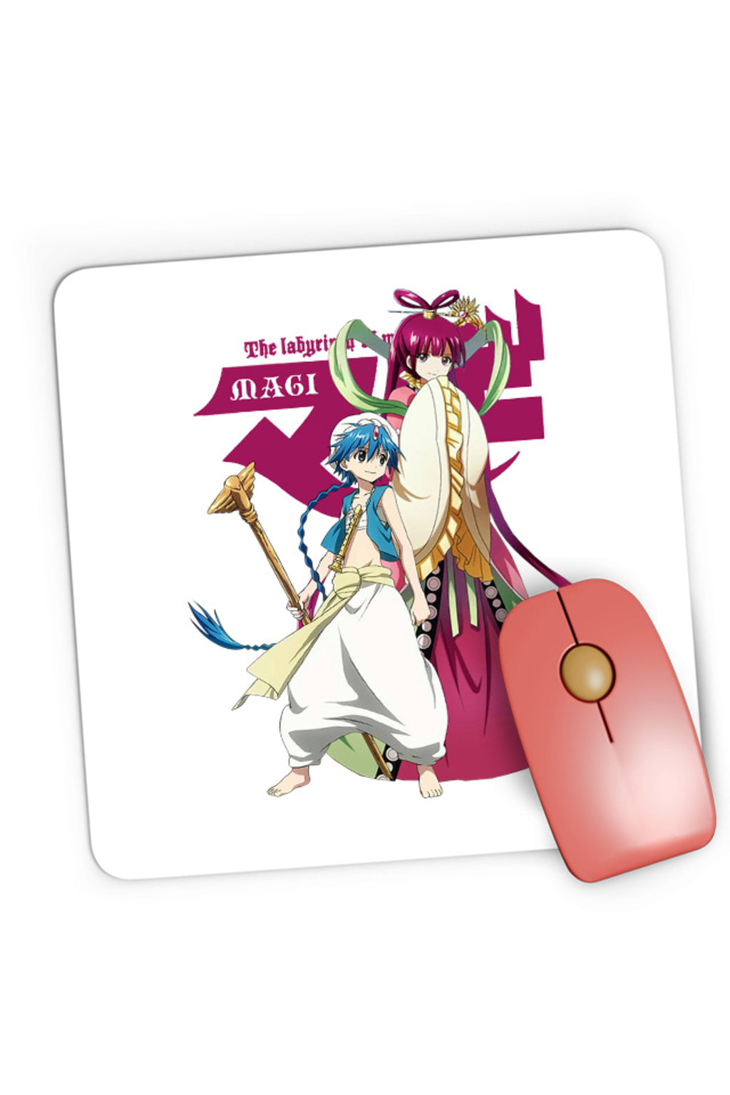 Mousepad Gaming Magi The Labyrinth of Magic Kougyoku Queen Alladin Meeting, 21x19 cm