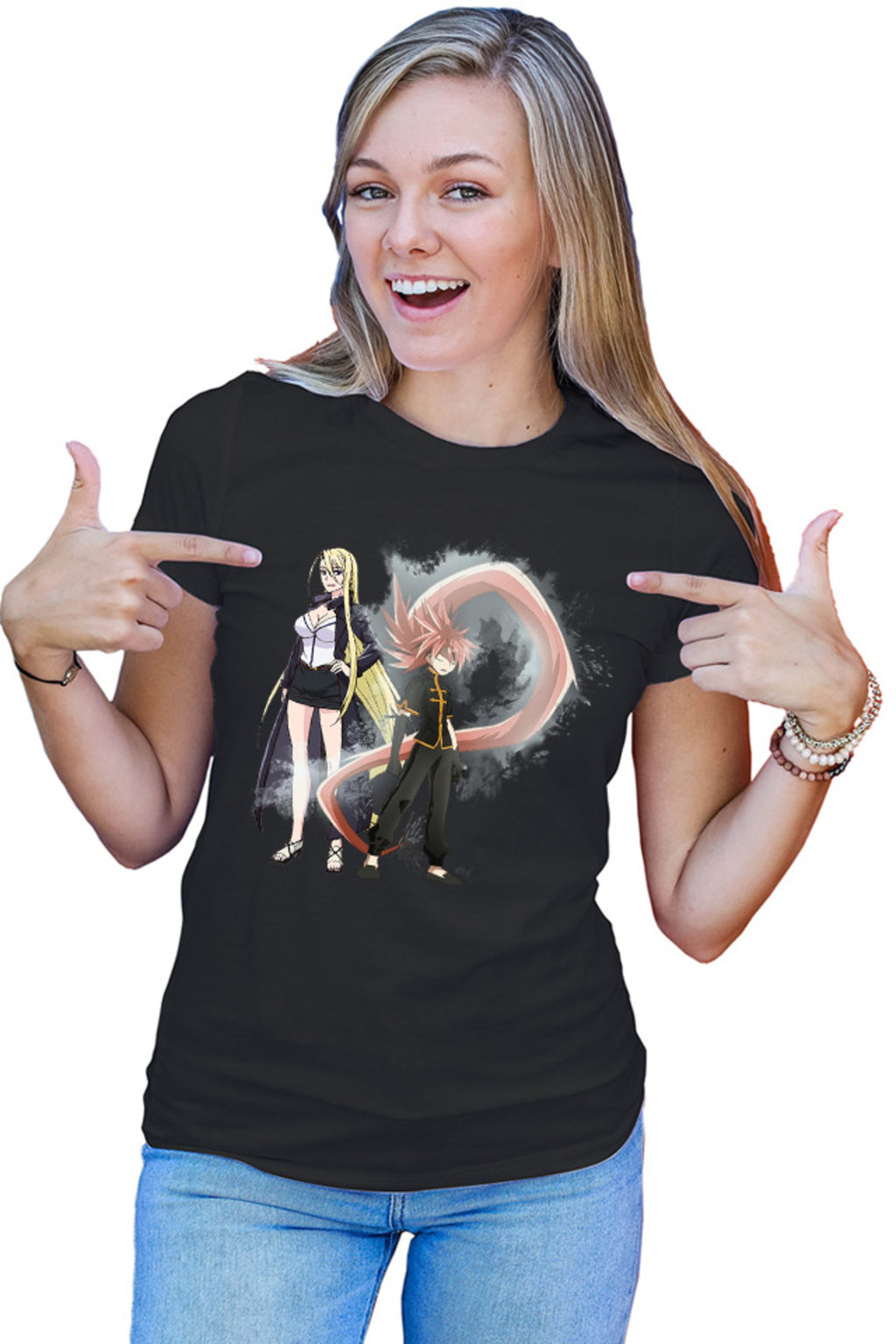 Tricou dama UQ Holder Touta McDowell Super Power Cosplay Otaku