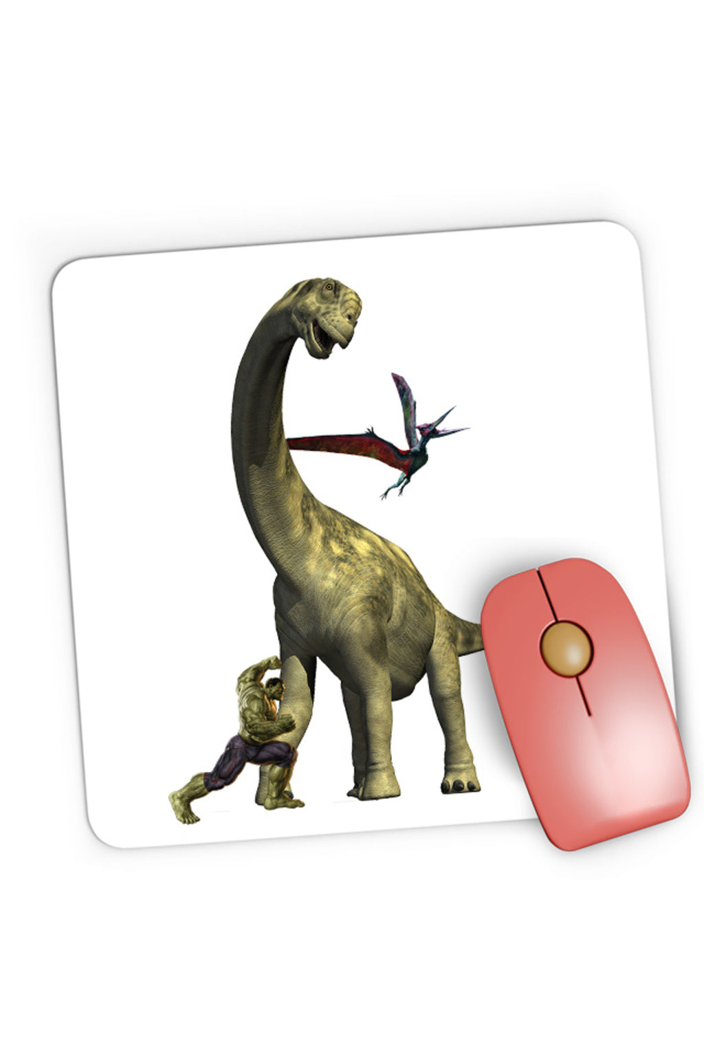 Mousepad Gaming Jurassic Park Triceratops Huge Neck Grass Eater Hulk, 21x19 cm