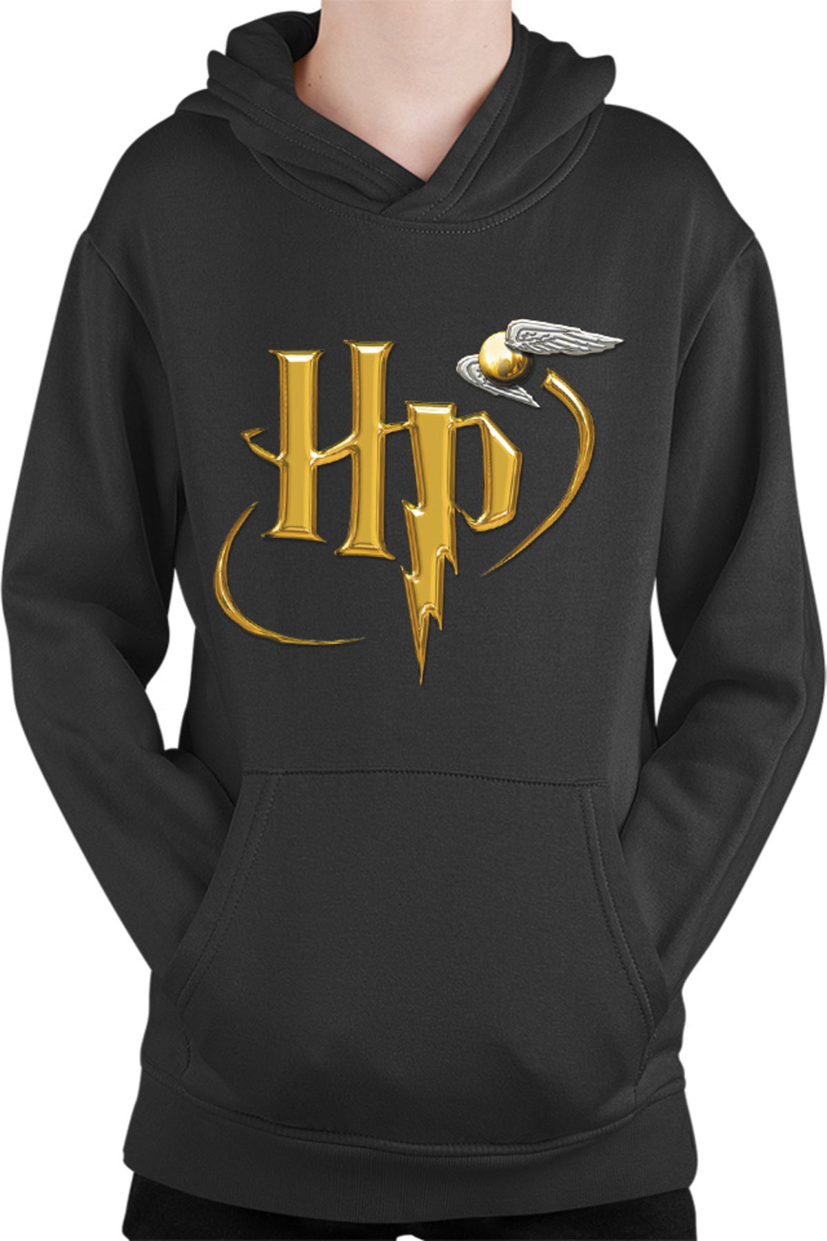 Hanorac copii Harry Potter UK Logo Spirit Fly Mark Golden