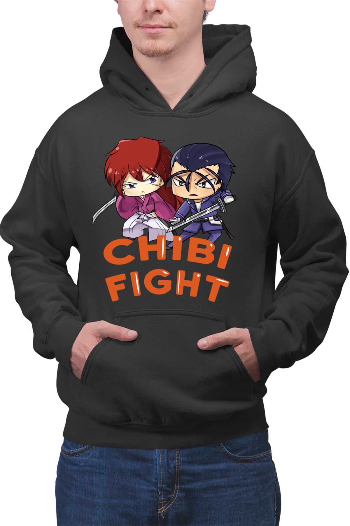 Hanorac barbati Rurouni Kenshin Chibi Fight Kenshin Hajime