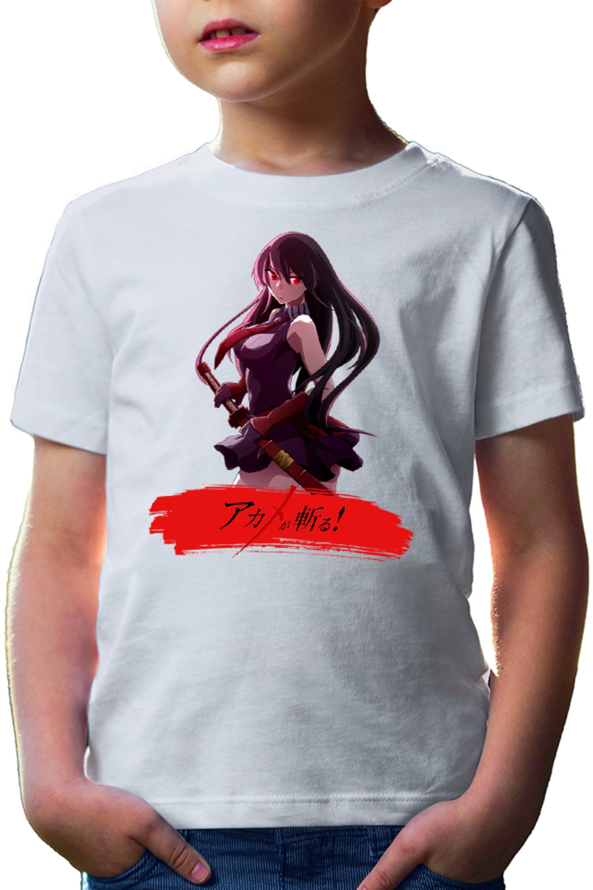 Tricou copii Akame ga Kill Katana Fantasy Otaku Gore Blood Moon