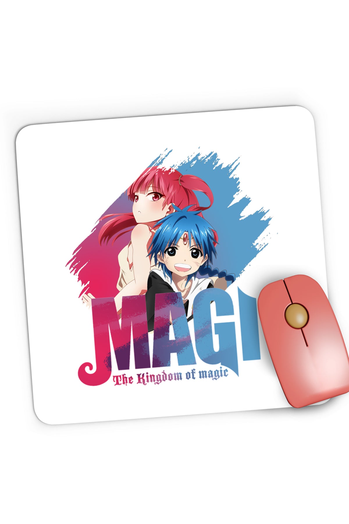 Mousepad Gaming Magi The Labyrinth of Magic Morgiana Alladin Brush Logo, 21x19 cm