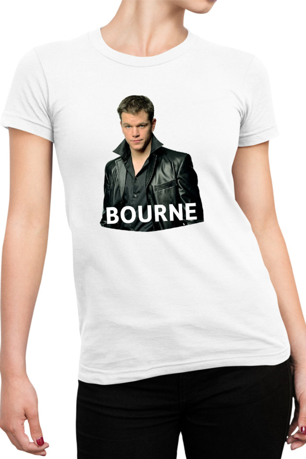Tricou dama Bourne Matt Damon Celebrity Identity Theatrical Films