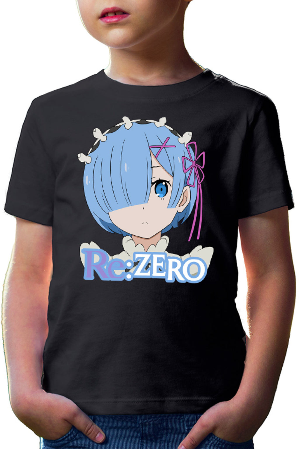 Tricou copii Re Zero REM Maiden Light Novel Manga Cosplay