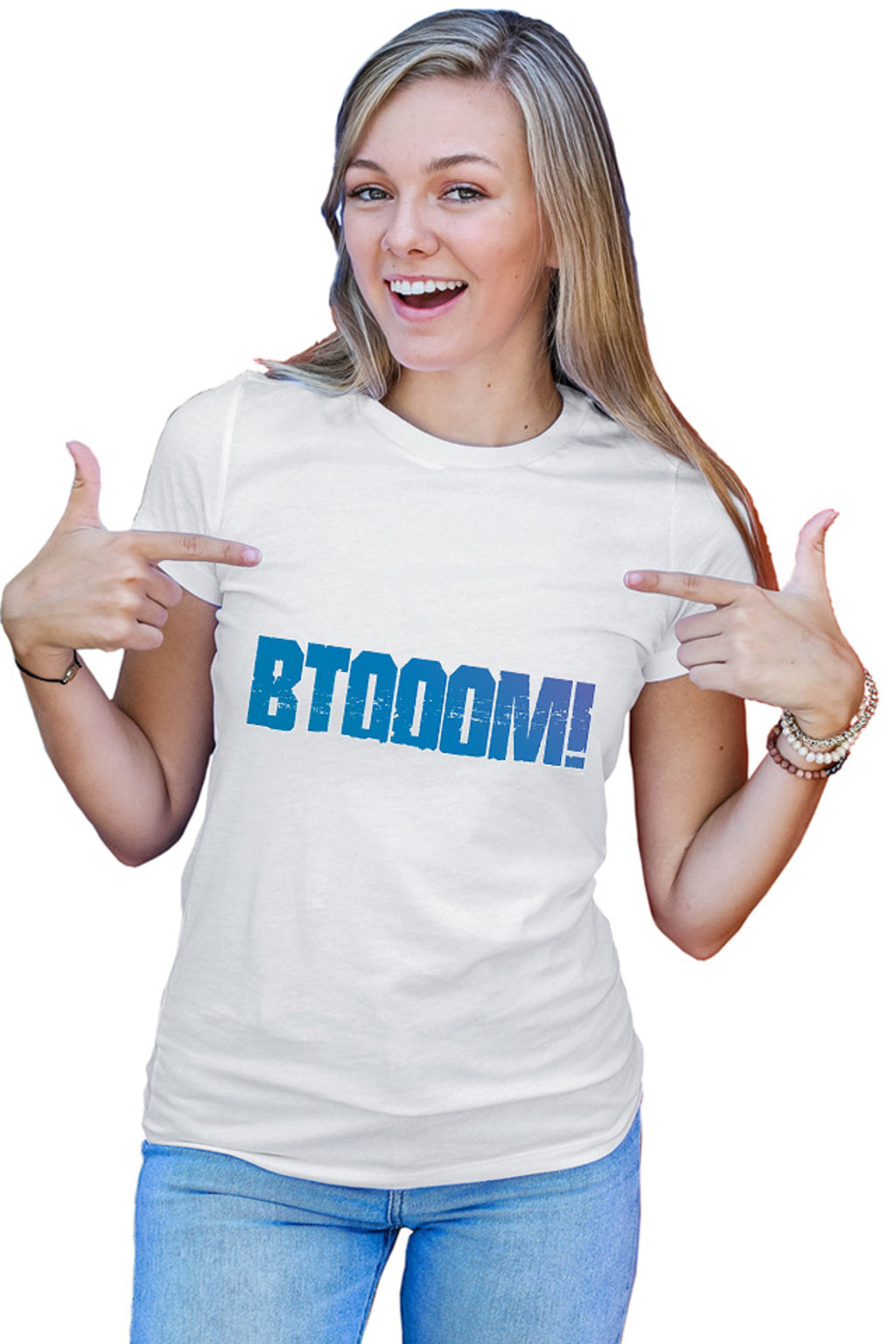 Tricou dama Btooom! Logo Isekai Tragic Shounen Game Players Stone
