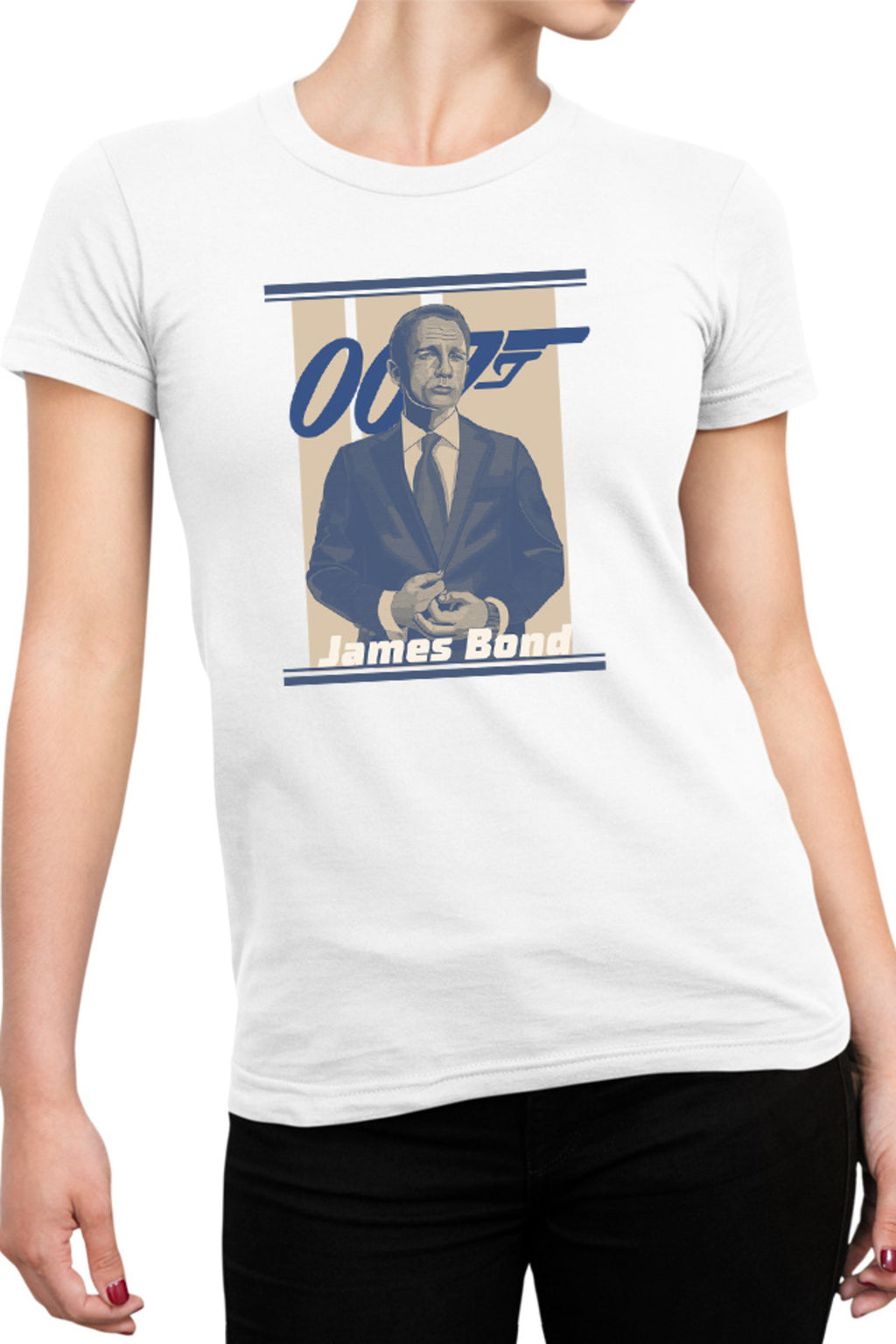 Tricou dama James Bond Sean Connery No Time to Die Illustration