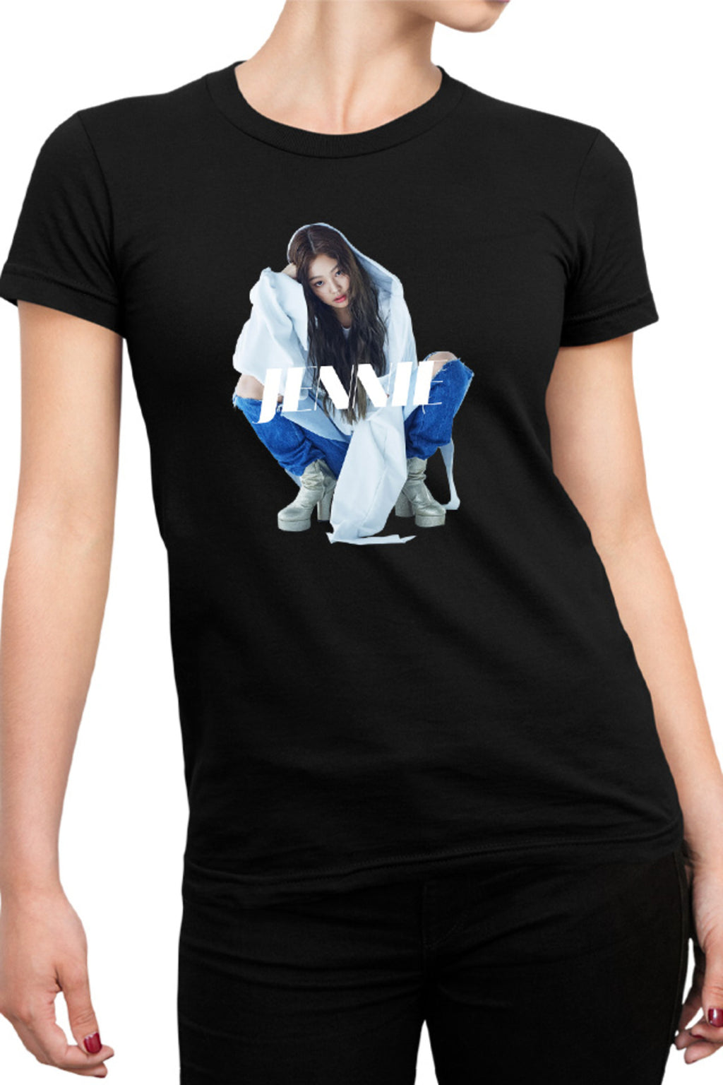 Tricou dama Blackpink Jennie Famboy y Idol Singer Voice