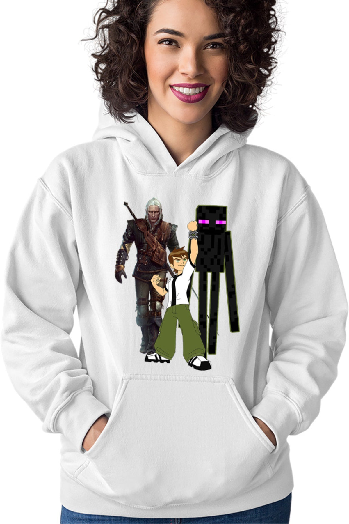 Hanorac dama Ben 10 Watch Minecraft Enderman Witcher Gerald Sword