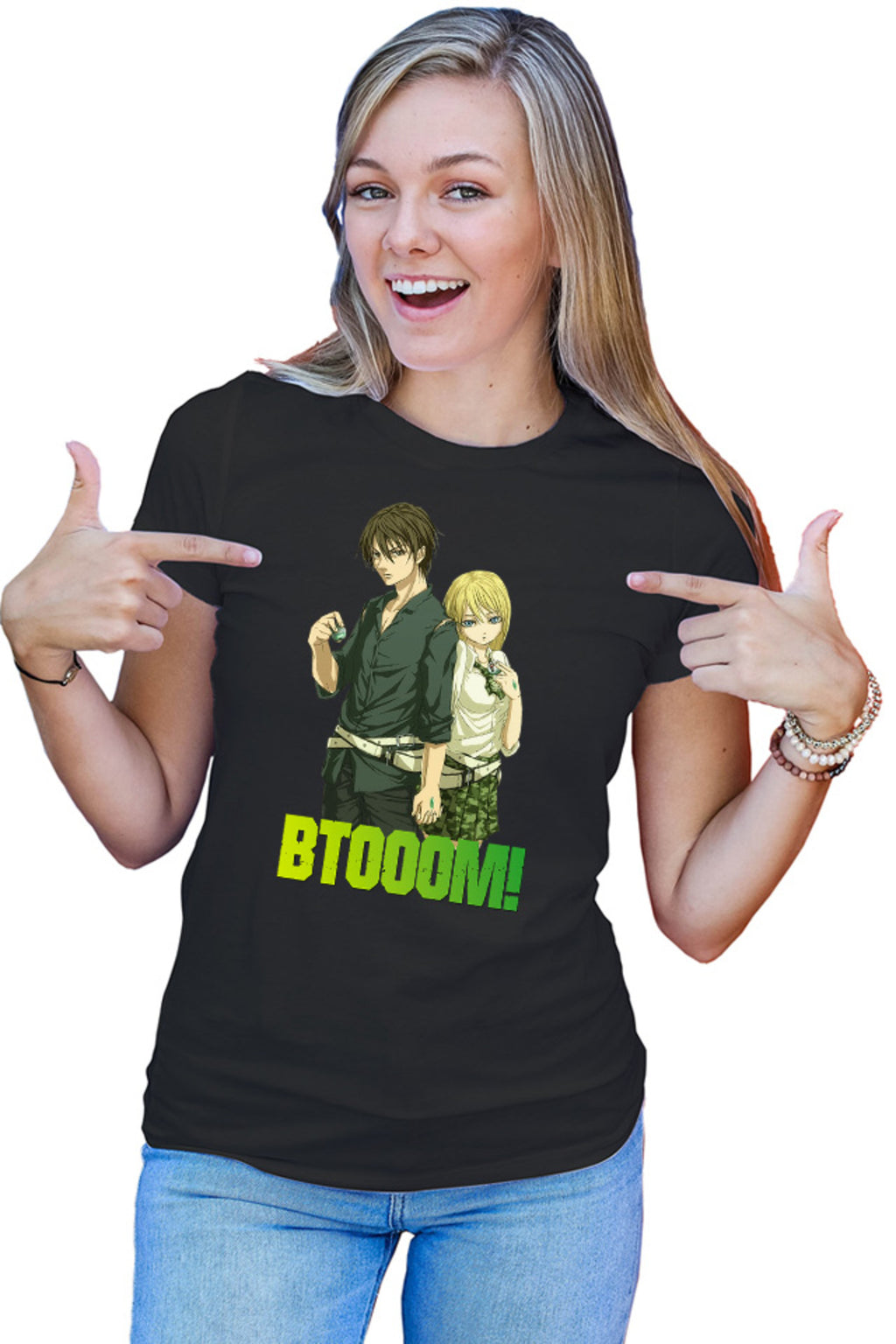 Tricou dama Btooom! Sakamoto Ryouta Himiko Lovers Game Crafting Bombs