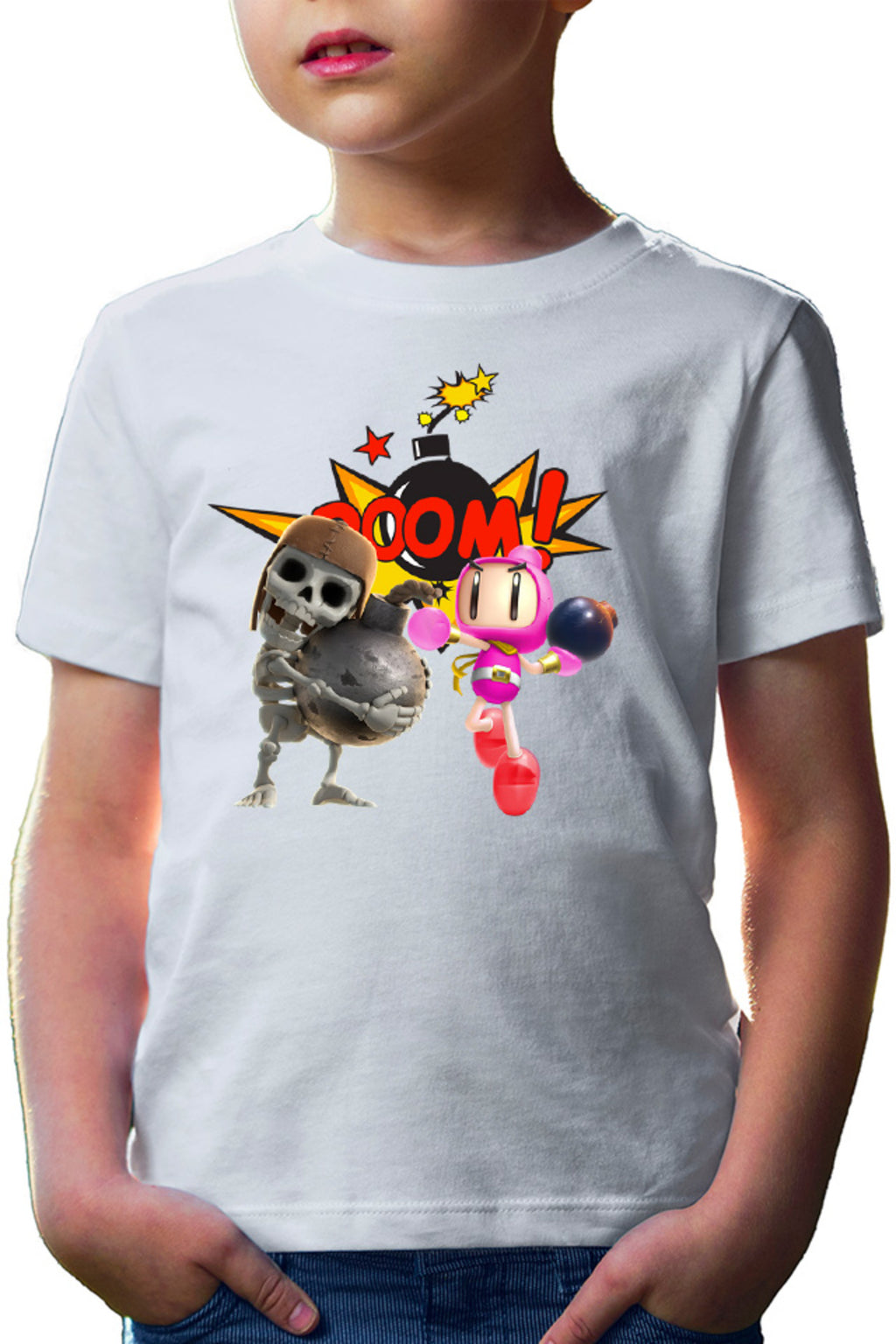 Tricou copii Clash Royale Bomberman Skeleton Special Ability