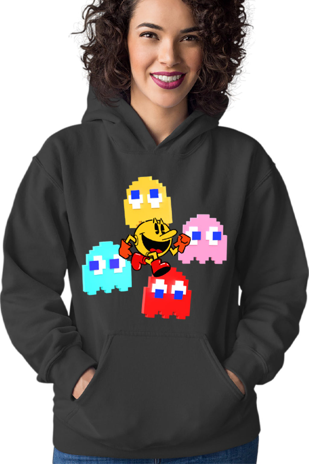 Hanorac dama Pac Man Ghosts Powerful Arcade Japanese