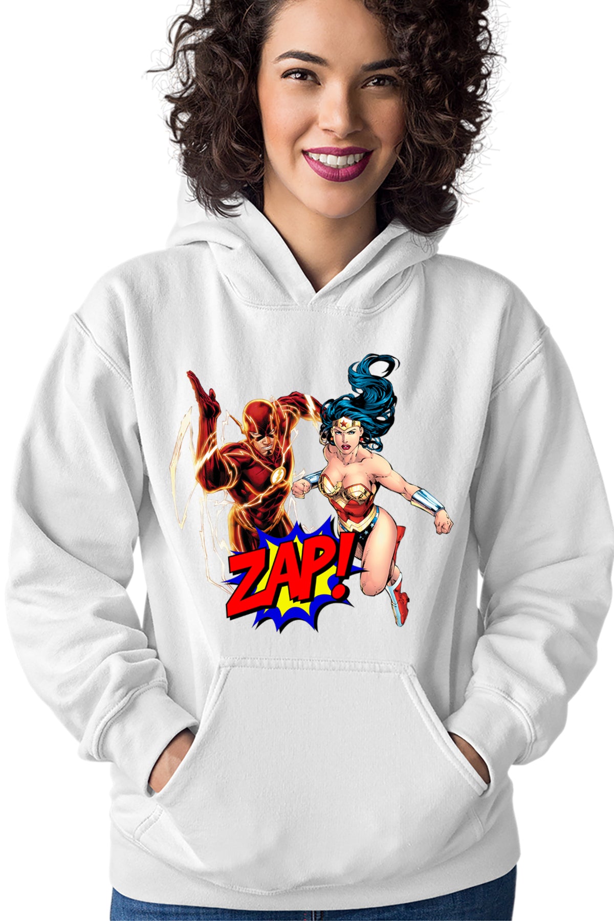 Hanorac dama The Flash Wonder Woman Girl Power