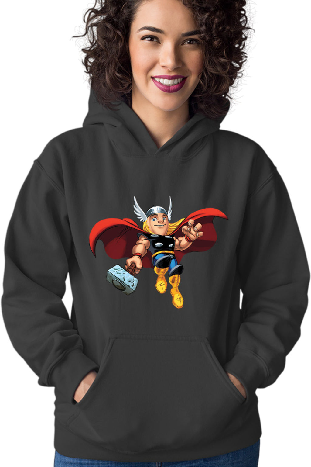 Hanorac dama Thor Fly Hammer Arrogant Midgard God Walt Disney