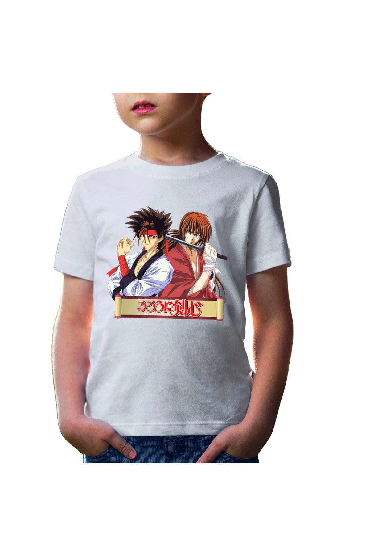 Tricou copii Rurouni Kenshin Sanosuke Kenshin Manuscript