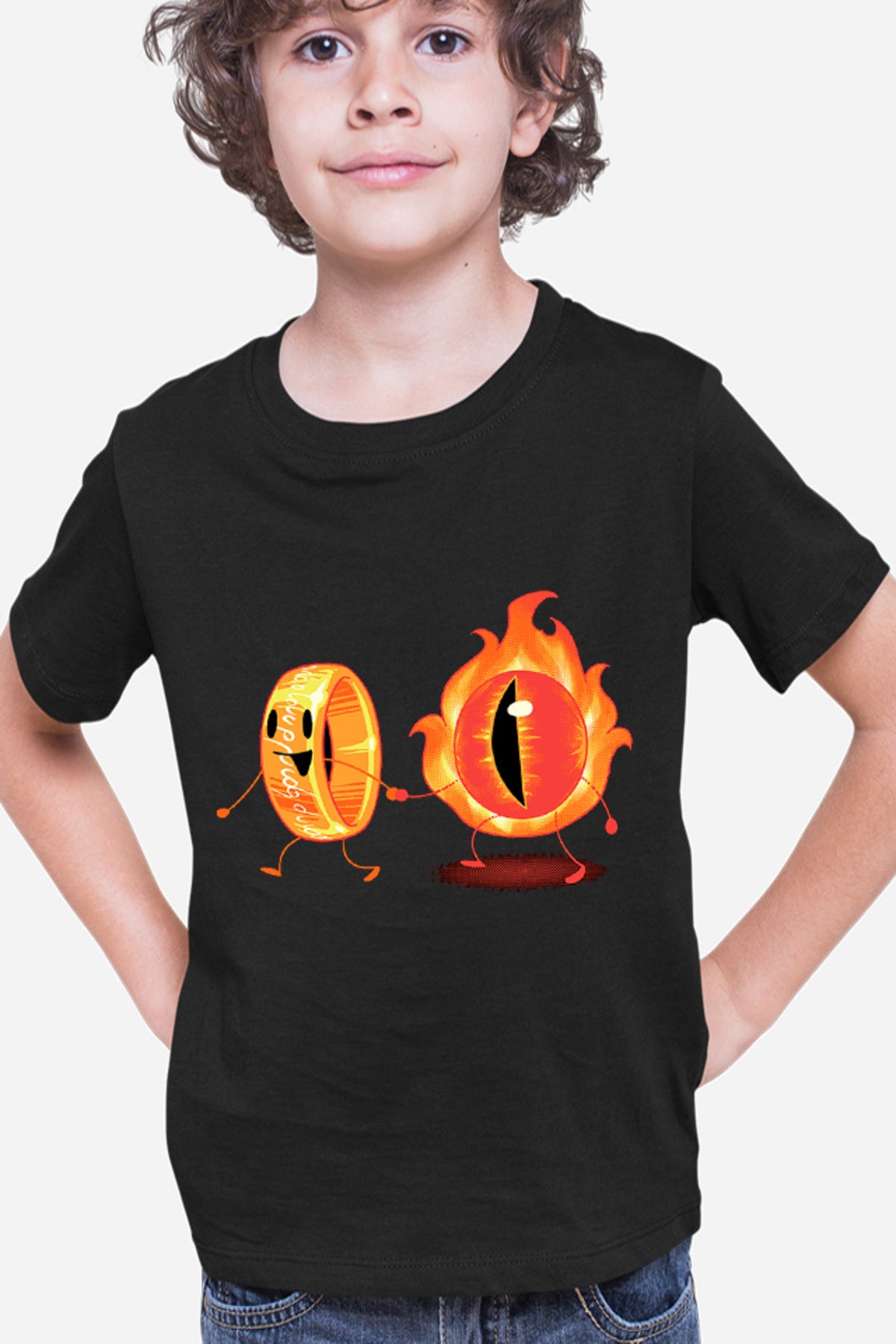 Tricou copii Lord of the Rings Eye Cute Illustration Friends Drama