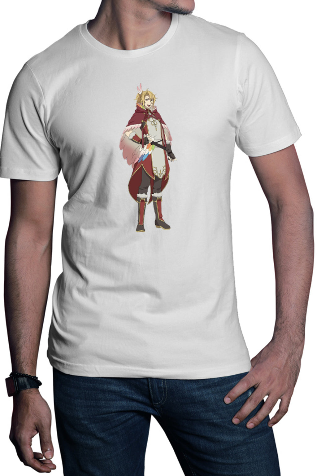 Tricou barbati Rising of the Shield Hero Motoyasu Polearm Weapon Otaku Knight