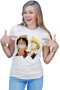 Tricou dama Bleach Ichigo One Piece Luffy Anime Manga
