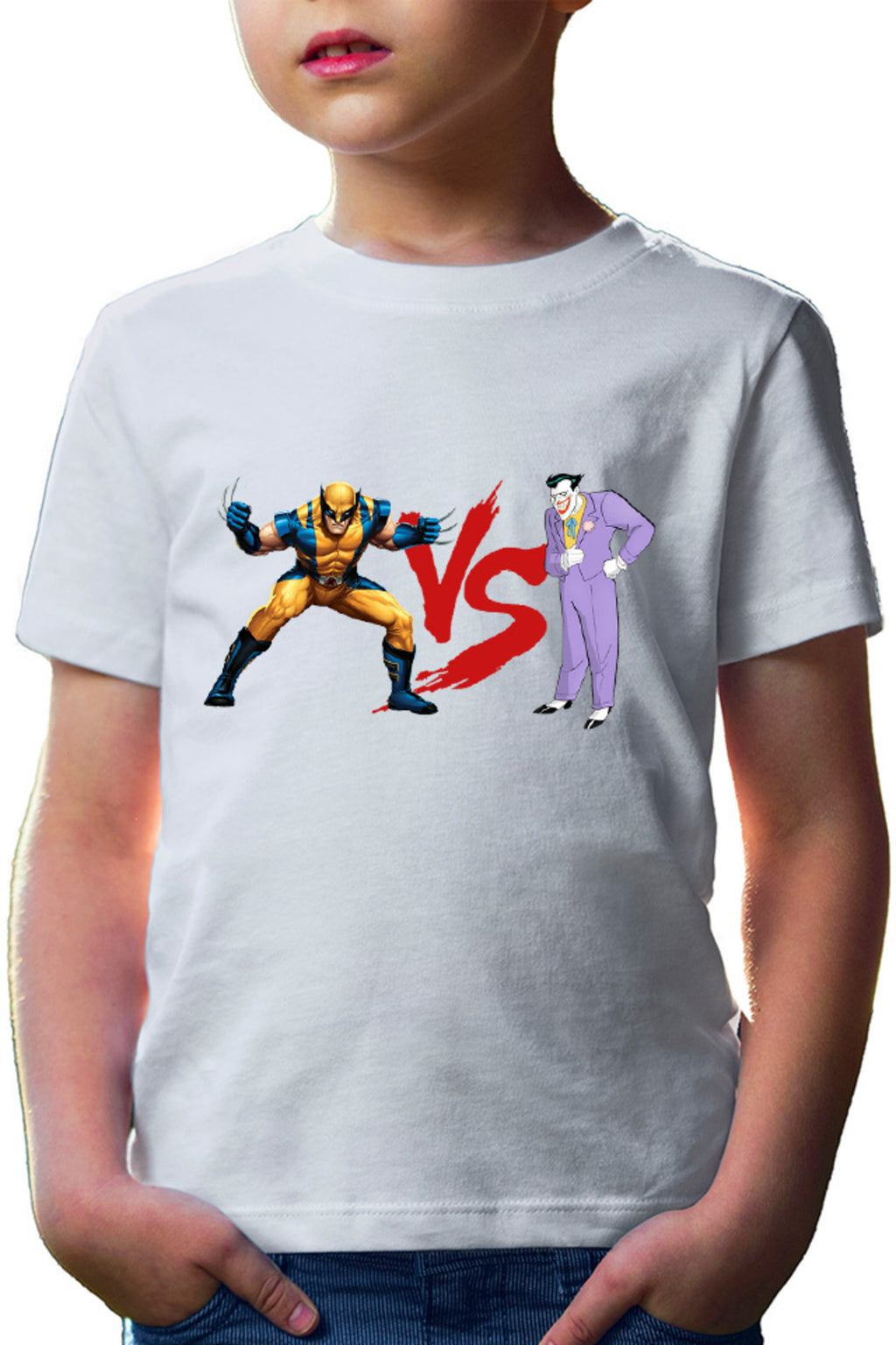 Tricou copii Wolverine VS Joker Costume Cartoon