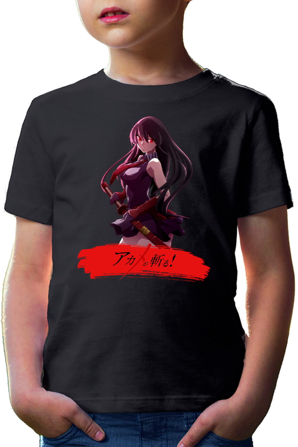 Tricou copii Akame ga Kill Katana Fantasy Otaku Gore Blood Moon