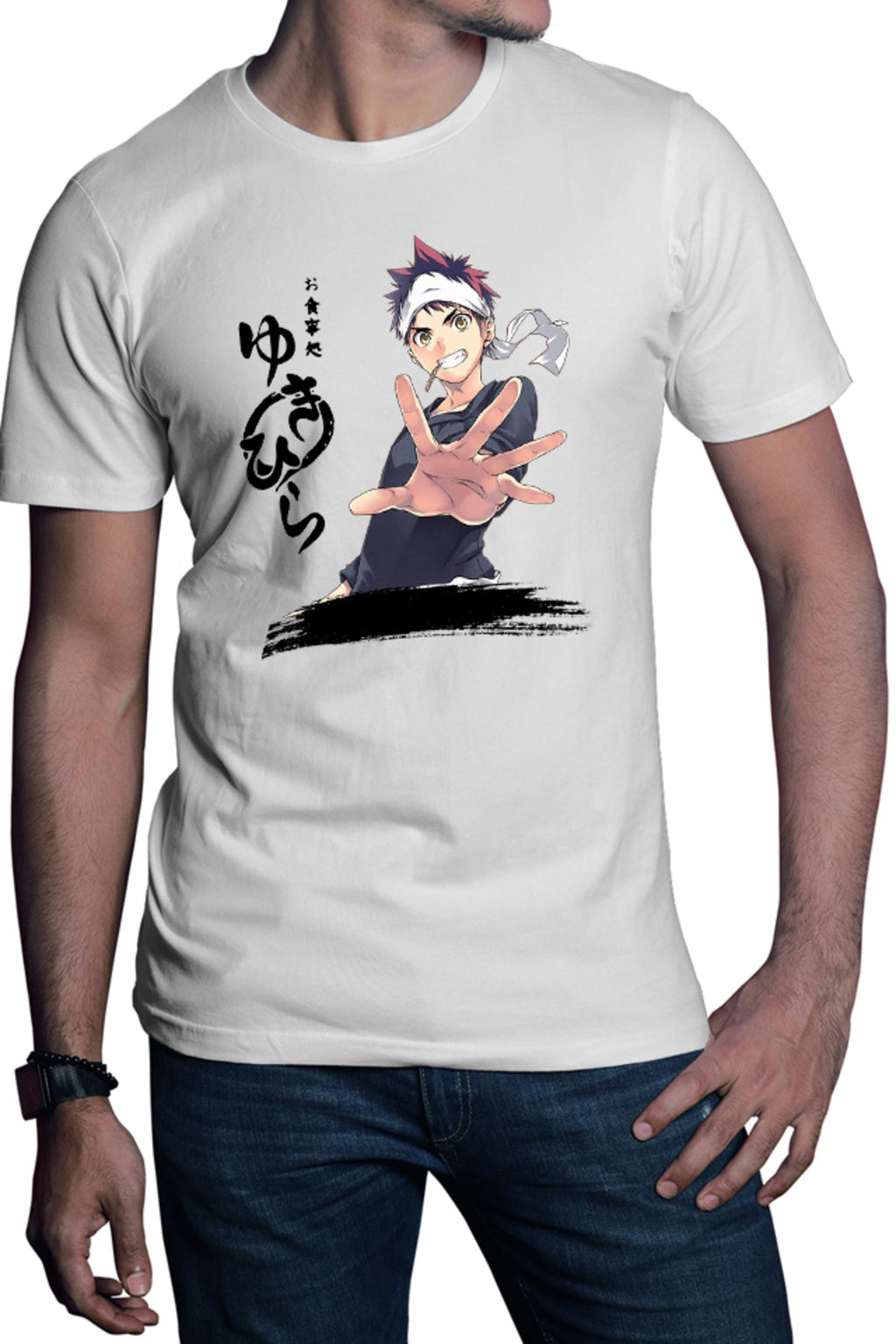 Tricou barbati Food Wars Soma Hiragana Signature Horror
