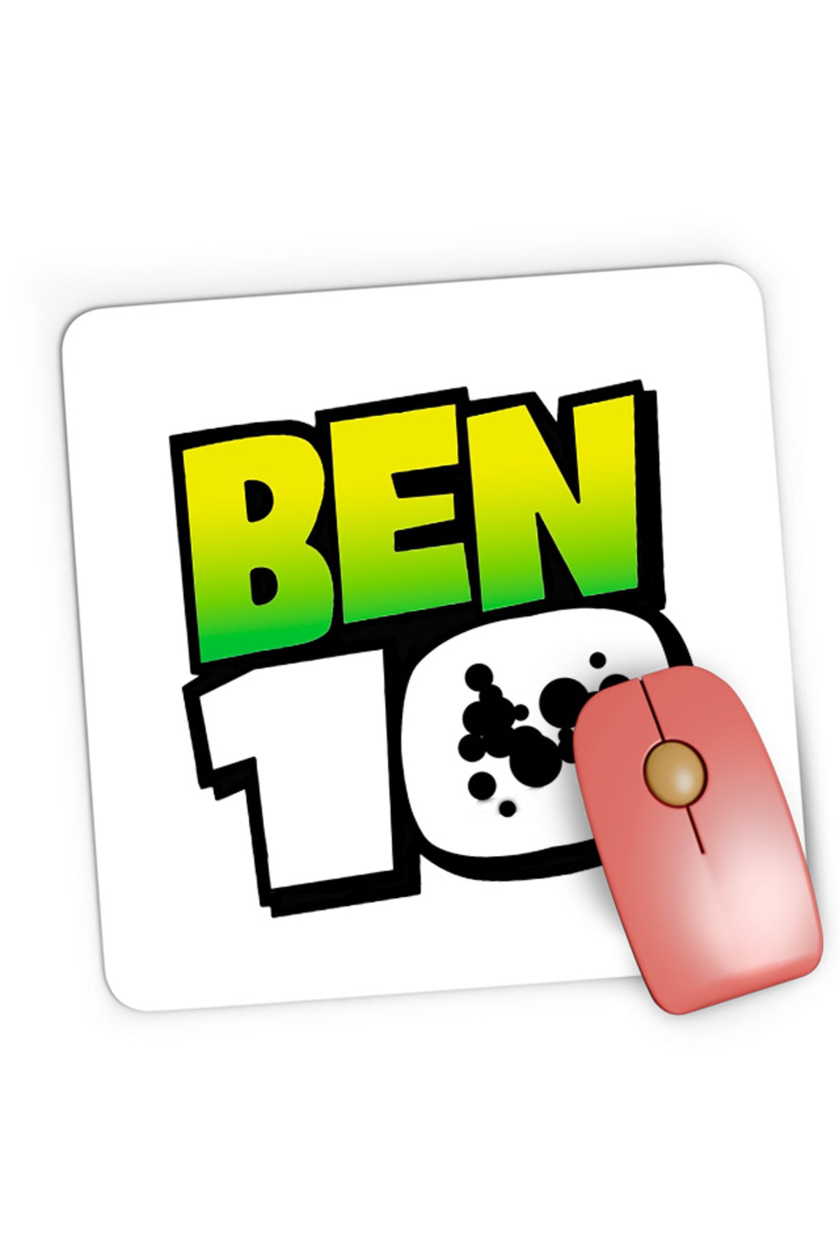 Mousepad Gaming Ben 10 Logo Cartoon American Animation Teen Comedy, 21x19 cm