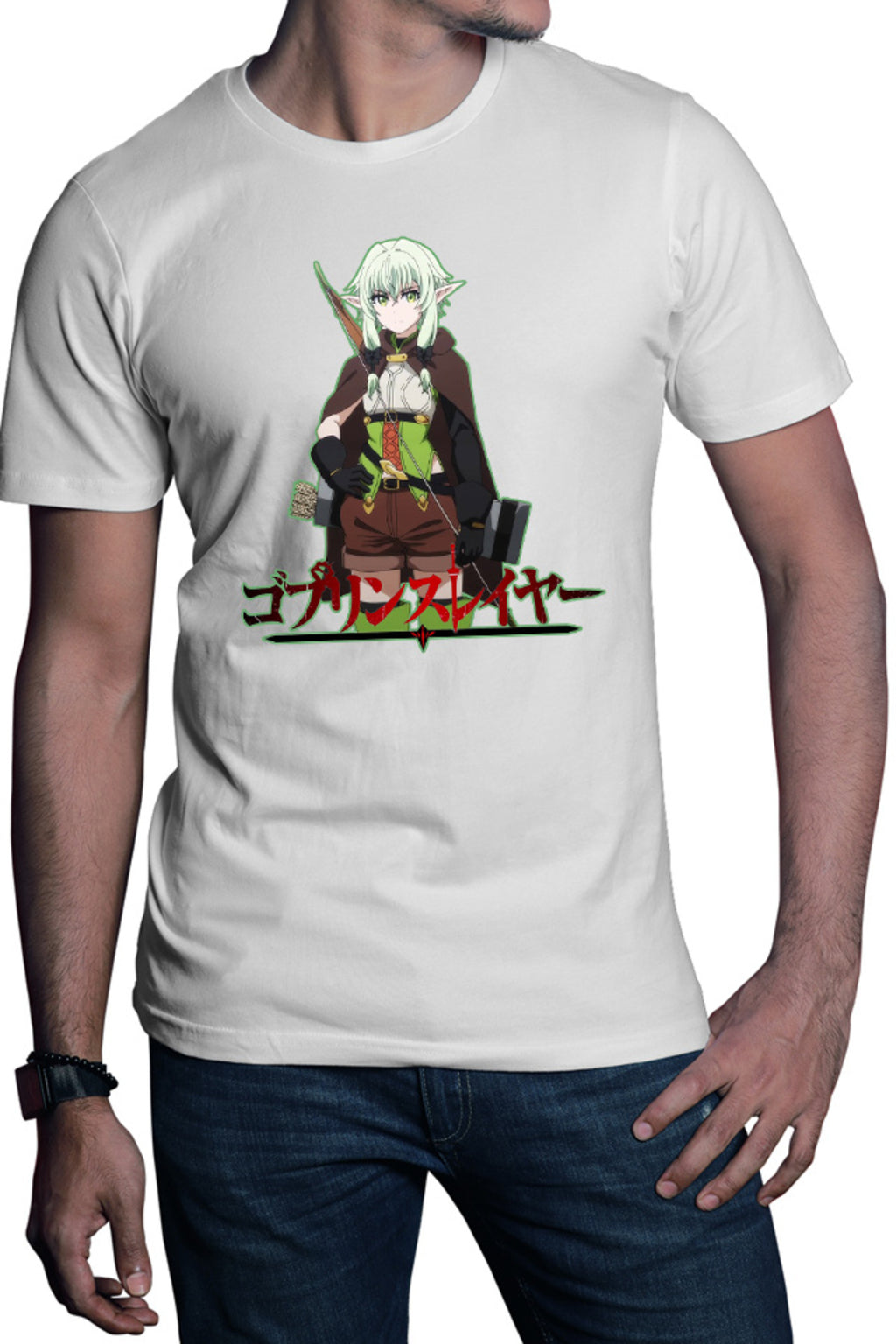 Tricou barbati Goblin Slayer Magical Elf Bow Archer Otaku Demon