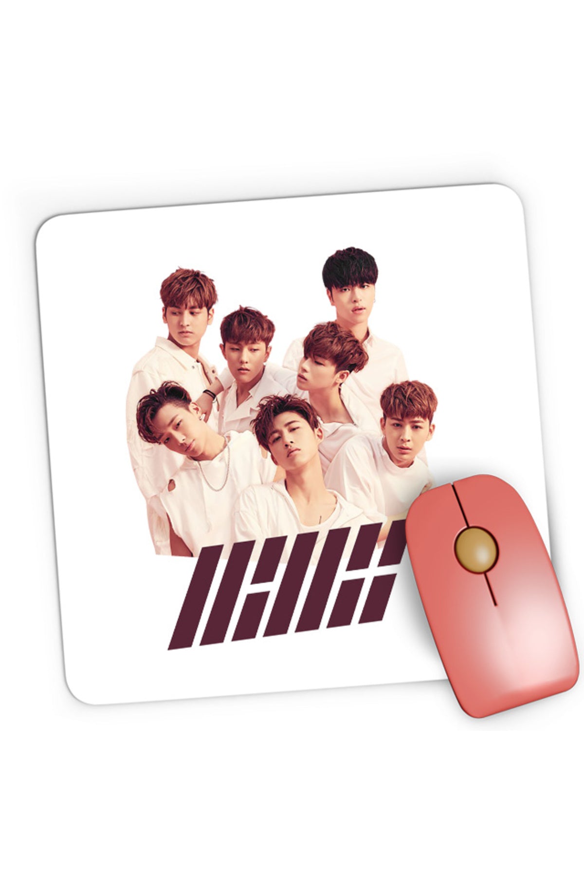 Mousepad Gaming iKon Koo Jun-hoe Jinhwan Song Yunhyeong Cosplay Comeback, 21x19 cm