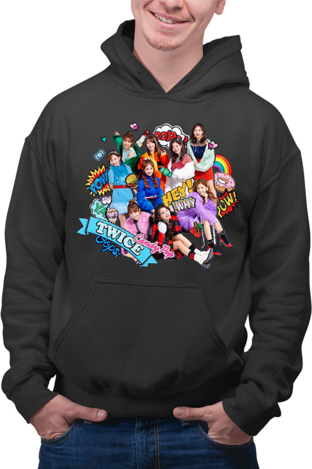 Hanorac barbati Twice Cartoon WOW Concept Jeongyeon Japan