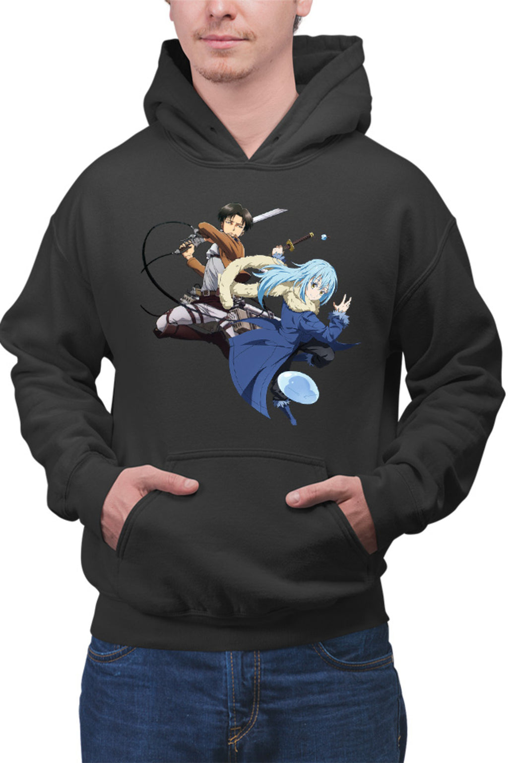Hanorac barbati TenSura Slime Isekai Rinmuru Levi Attack on Titan