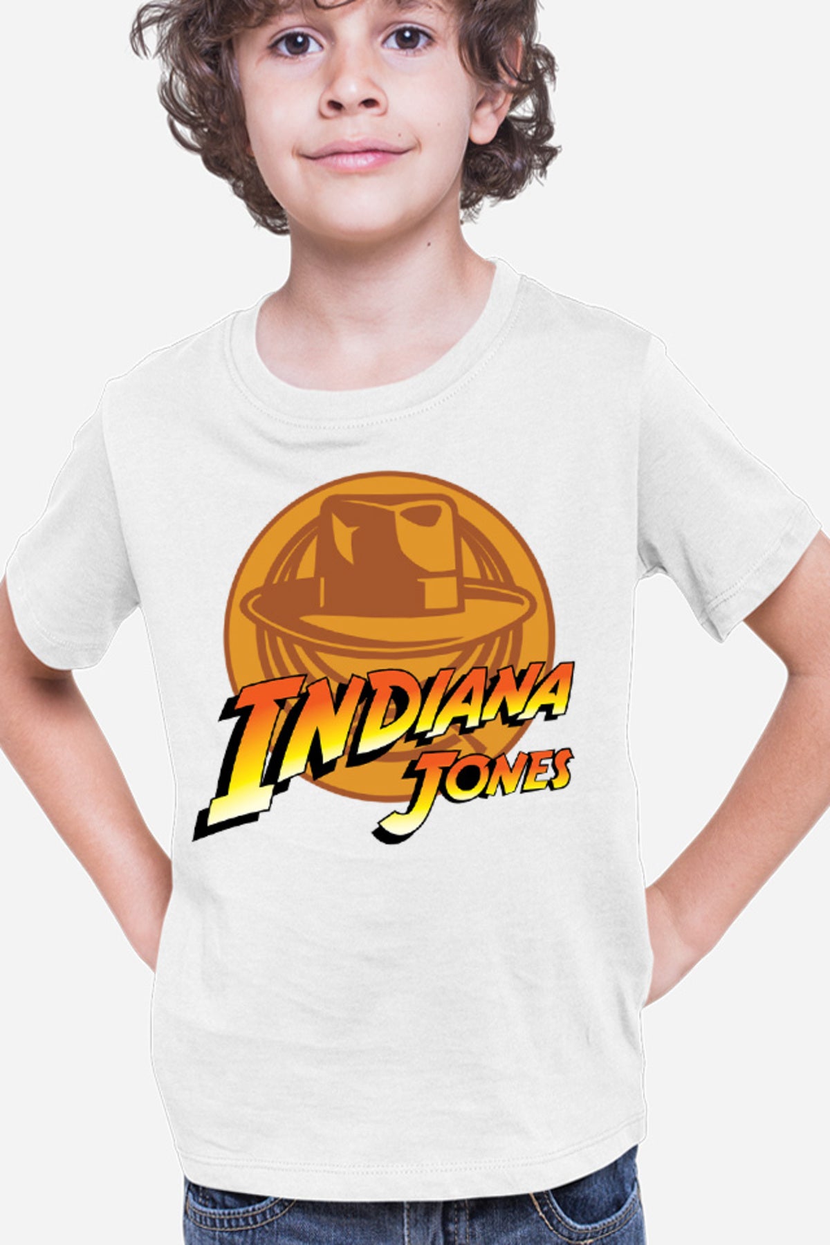 Tricou copii Indiana Jones Logo TV Series Cool Savana Texas US