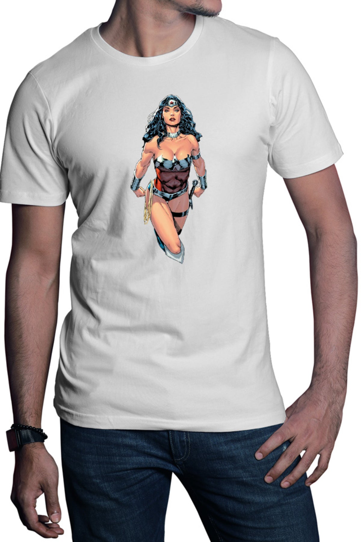 Tricou barbati Wonder Woman Diana Princess Ares God of Fight Superheroine